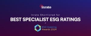 Inrate shortlisted for Best Specialist ESG Ratings at ESG Investing